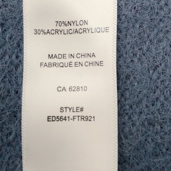 2 / $30.00 - Ricki's Ladies Size Medium Blue Eyelash Knit Straight Fit Cardigan - Picture 5 of 10
